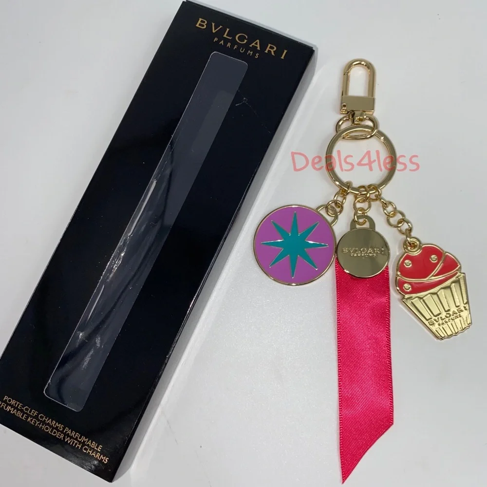 Bvlgari Keychain Key Ring Charms Accessories NEW